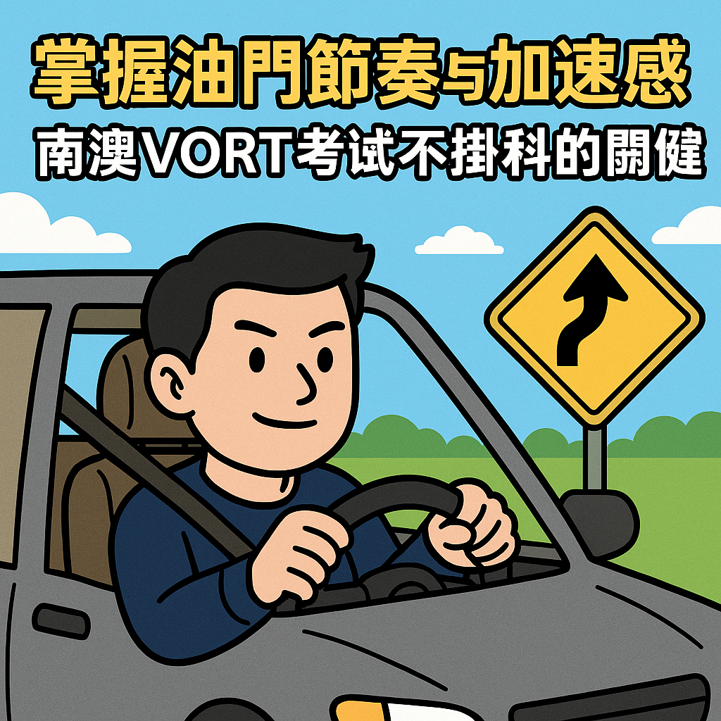 掌握油门节奏与加速感:南澳VORT考试不挂科的关键 掌握油门节奏与加速感:南澳VORT考试不挂科的关键